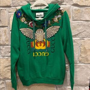 Gucci Garden Florence Exclusive Owl Embroidered Hoodie Xs- Like New